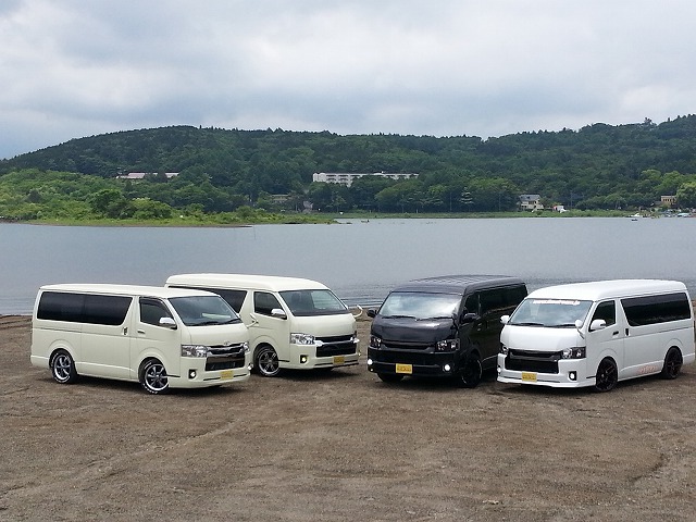 ハイエース カスタムデモカー大集合 at山中湖