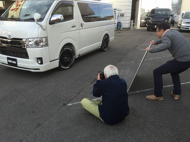 HIACE  STYLE（ハイスタ）が当店のハイエース　バン　FD-BOX５の撮影に来ました。