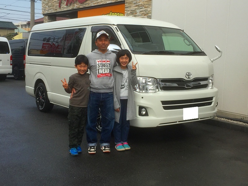 K様ハイエースVご納車 K様ハイエースVご納車