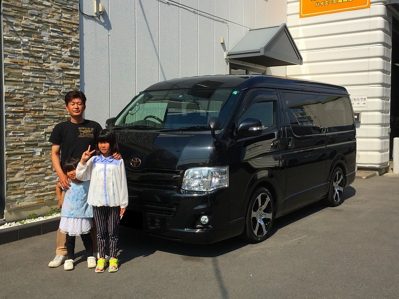 H様に22年式3型ハイエースワゴンご納車 H様に22年式3型ハイエースワゴンご納車