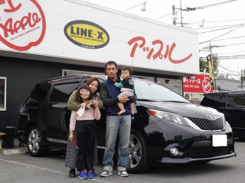 2012年シエナSE 新並 ブラック納車写真 2012年シエナSE 新並 ブラック納車写真