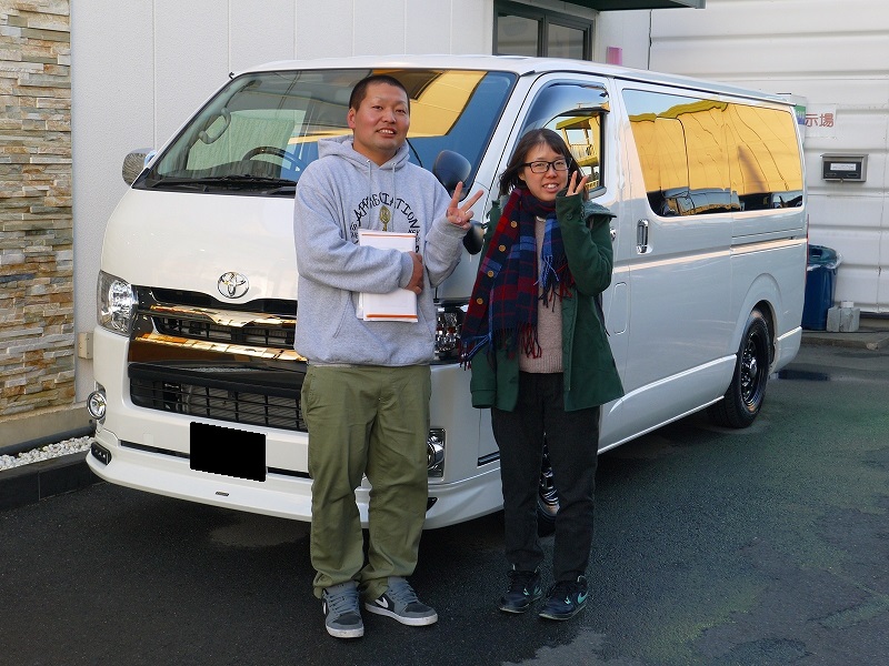 K様ハイエースバンご納車 K様ハイエースバンご納車