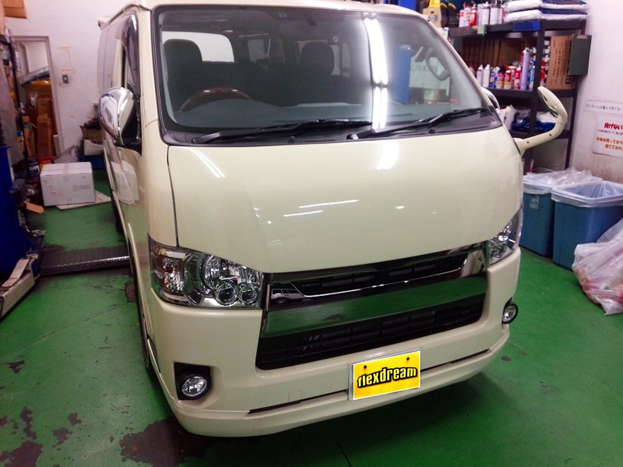 200系4型ハイエースSGLガソリン車にbradoハイパーチャンバーインテークシステム取付｜ハイエース専門店の車中泊できる街乗り仕様
