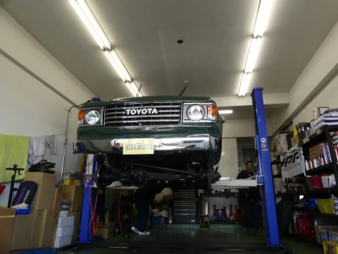 下回りコーティング準備 下回りコーティング準備