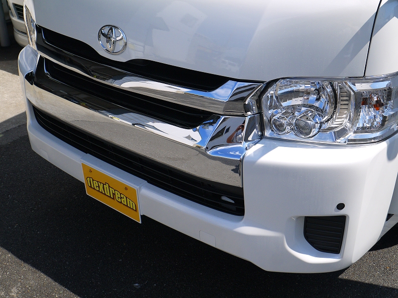 ハイエース 200系 純正 破損無 取付OK メッキグリル 純正 フロントメッキグリル 53100-26280/53111-26400 P000818