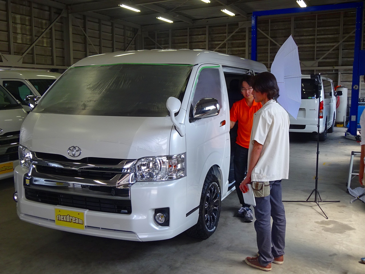 HIACE fan 取材風景 HIACE fan 取材風景