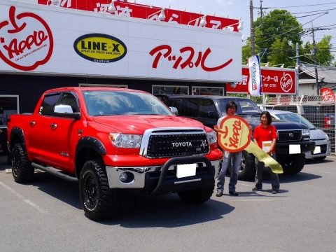 2012ｙ　タンドラ　クルーマックス　4ＷＤ　ラディアンレッド　３．５インチリフトアップ