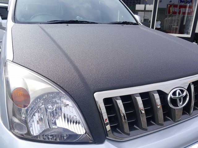 LINE-X施工 ボンネット 120プラド LINE-X施工 ボンネット 120プラド