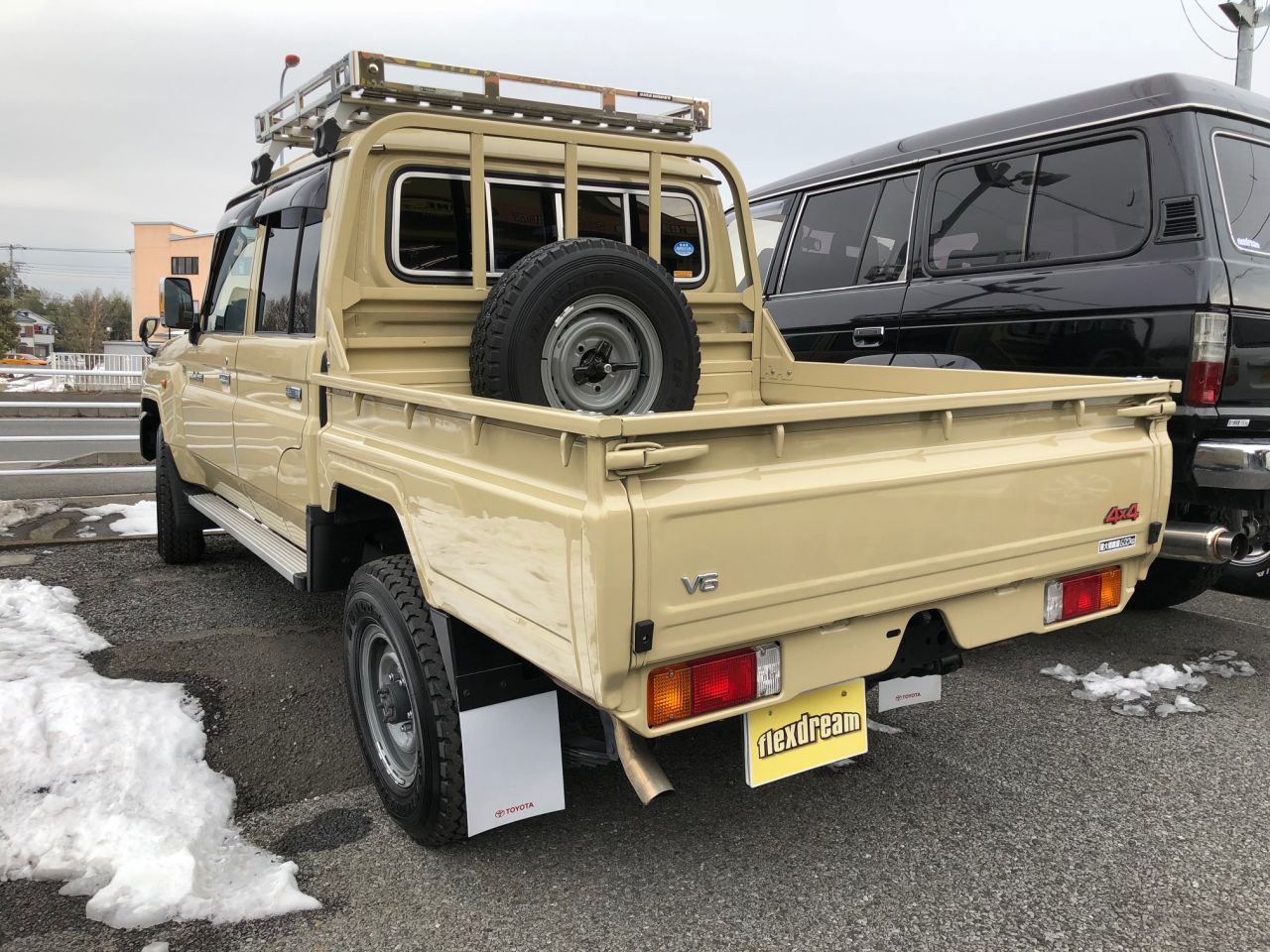 送料無料 ランクル70 79 ピックアップ GRJ79 再販ランクル ナロー リングホイール マットブラック 業者塗装 5本セット チューブ フラップ ランクル70 再販 ランクルピックアップ GRJ79 純正 希少 オリジナル