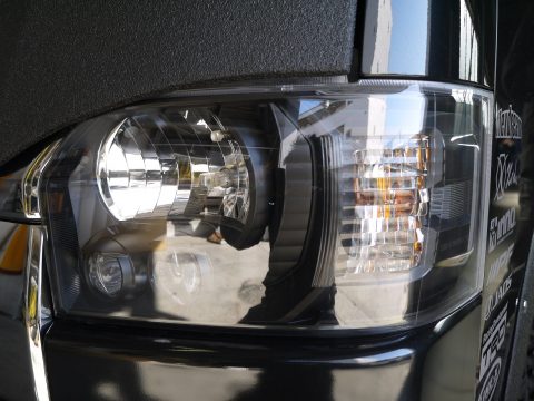 高崎店デモカー2018：LEDヘッドランプ インナーブラック塗装