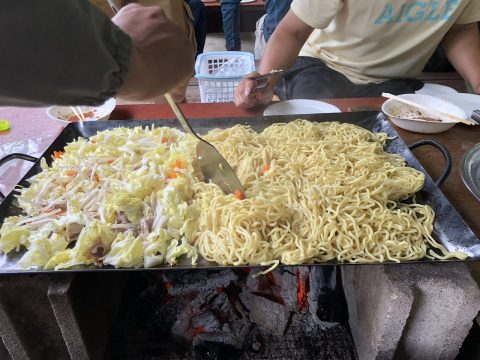 締めは焼きそば！