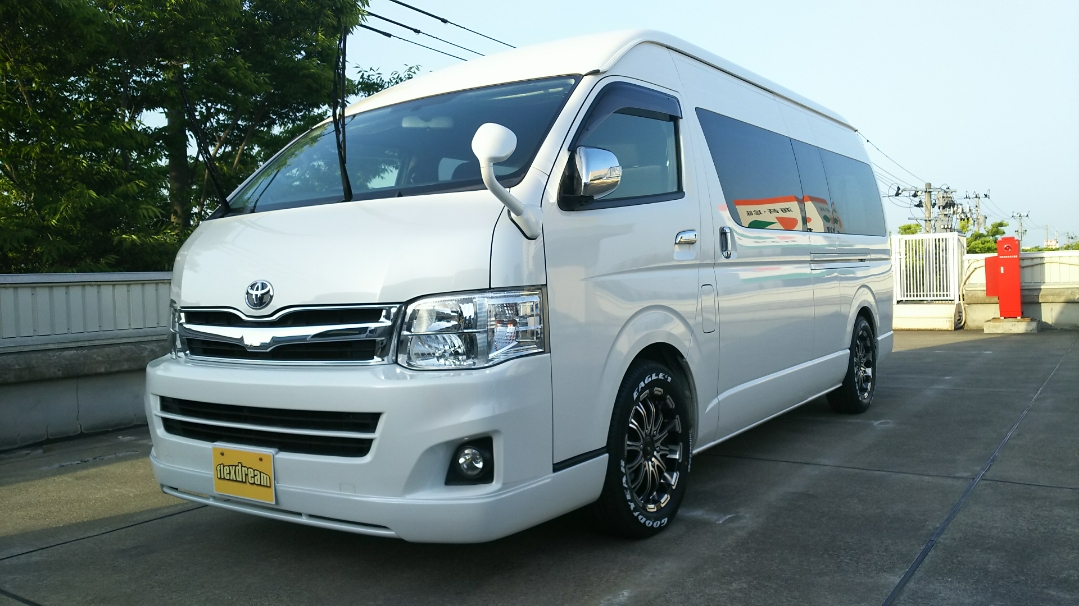 希少！！ H24年式 ハイエース グランドキャビン3型が入庫しました！｜ハイエース専門店の車中泊・アウトドアビークル｜flexdream blog