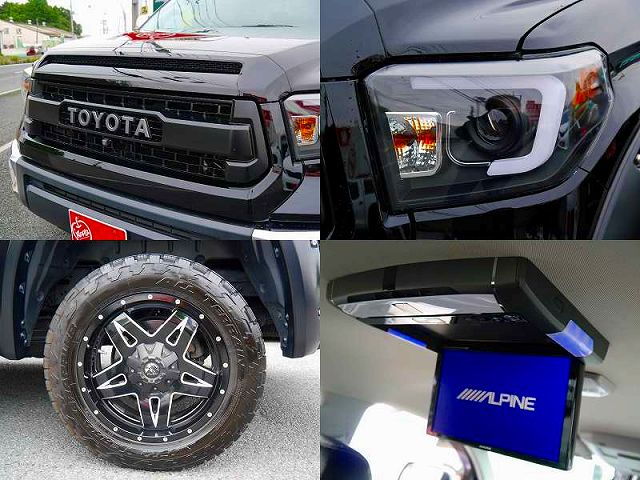 TRDプログリル インナーブラックプロジェクターヘッドライト FUEL OFFROAD20インチAW ALPINEフリップダウンモニター TRDプログリル インナーブラックプロジェクターヘッドライト FUEL OFFROAD20インチAW ALPINEフリップダウンモニター