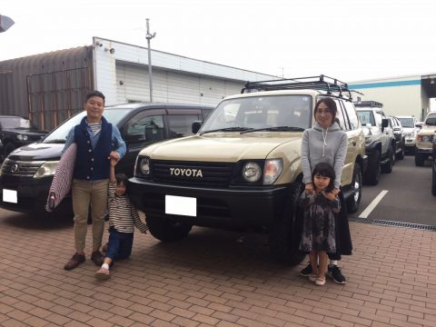 Ｍ様　95プラド納車いたしましたー(^^)/