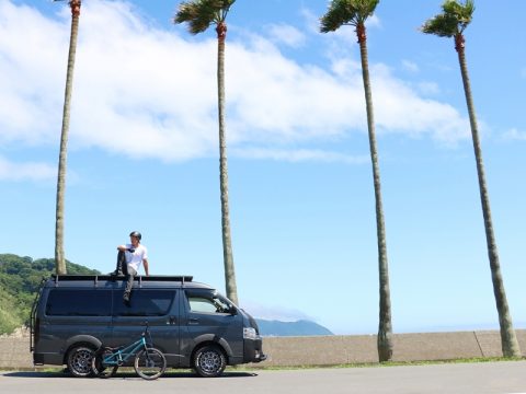 トライアルライダー西窪友海選手flexdreamサポートカー