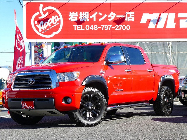 新車並行 ２００８年モデル　タンドラ　４ＷＤ　クルーマックス　ＬＩＭＩＴＥＤ　ＴＲＤオフロードＰＫＧ　ＫＭＣ ２０インチＡＷ　ＳＮＵＧＴＯＰ ハードトノカバー　コーナーセンサー　Ｆ・Ｓ・Ｂ　サンルーフ