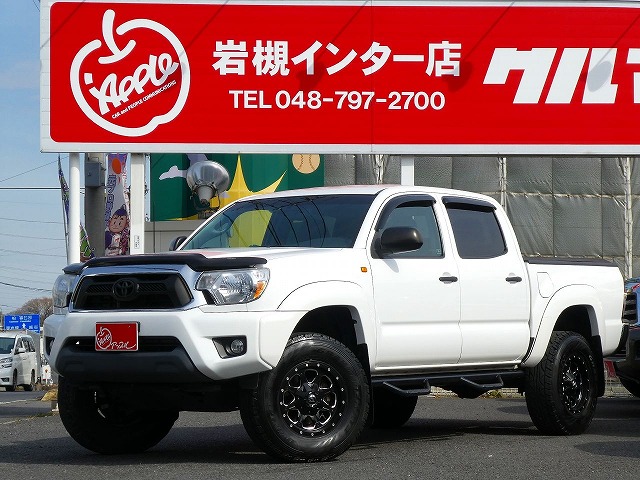 新車並行２０１２年モデル　タコマ　４ＷＤ　ダブルキャブ　リフトＵＰ　ＦＵＥＬ１６インチＡＷ　Ｎ-ＦＡＢサイドステップ　ロール式トノカバー　ＨＩＤ　バグガード　ＫＥＮＷＯＯＤナビ　ＦＳＢカメラ