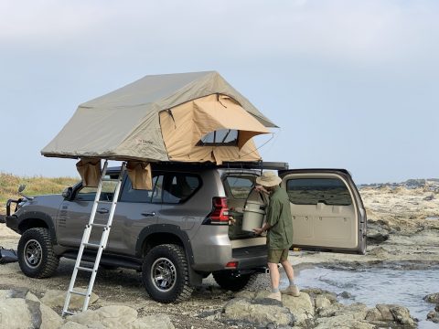 ランクル150プラド ARB4x4シンプソン3テント ルーフトップテント オートキャンプ 車上泊 キャンプハック取材 ランクル150プラド ARB4x4シンプソン3テント ルーフトップテント オートキャンプ 車上泊 キャンプハック取材