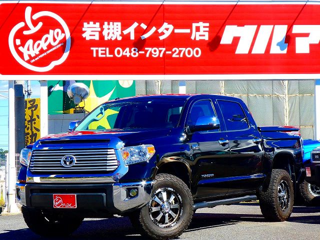 新並２０１４年　タンドラ　４ＷＤ　クルーマックス　ＬＩＭＩＴＥＤ　ＴＲＤオフロードＰＫＧ　２インチＵＰ　ビルシュタインショック　ＴＲＤスウェイバー　ＬＥＥＲハードトノカバー　ＭＫＷ１８インチアルミ　ＡＬＰＩＮＥ地デジナビ＆フリップダウンモニター　フロント・サイド・バックカメラ　サンルーフ　ＪＢＬ