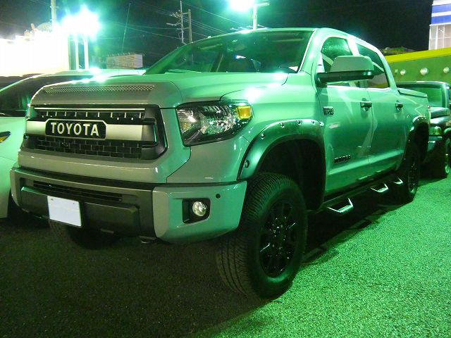 TUNDRA　4WD　Crewmax　TRDPro　Cementgrey　Liftup　BushWacker　Overfender　