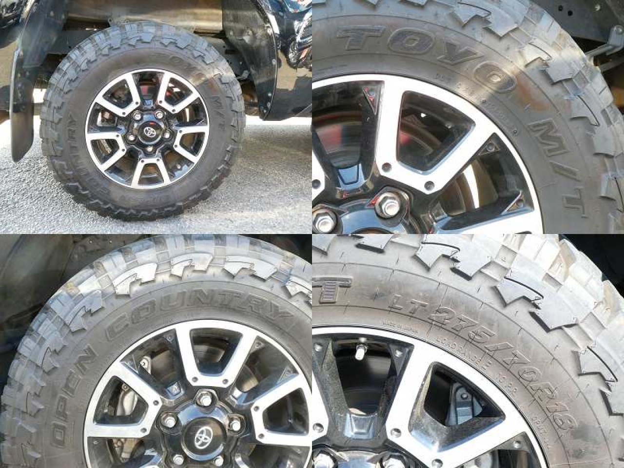 ＴＲＤオフロードＰＫＧ専用１８インチＡＷ　ＴＯＹＯ　Ｍ／Ｔ　ＯＰＥＮＣＯＵＮＴＲＹ　２７５／７０Ｒ１８