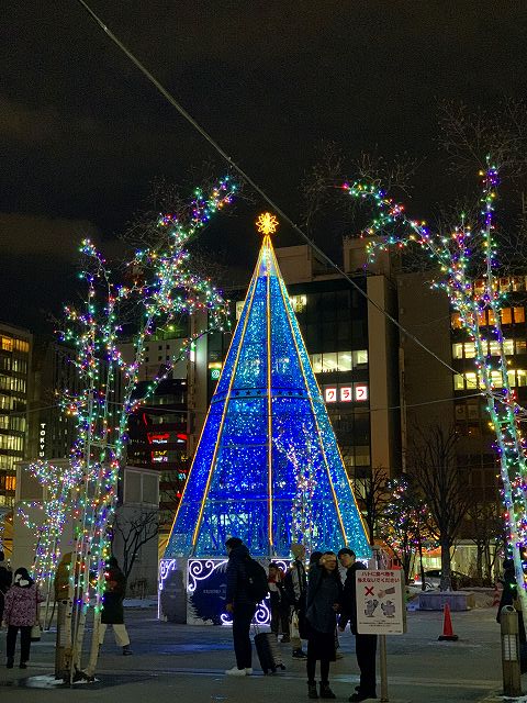 札幌駅　イルミネーション