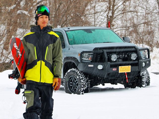 角野友基 プロスノーボーダー タンドラ 4WD クルーマックス SR5 セメントグレー ARB LINE-X 角野友基 プロスノーボーダー タンドラ 4WD クルーマックス SR5 セメントグレー ARB LINE-X