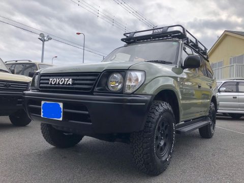 95プラド　ご納車　ARB4×4　LINE-X塗装