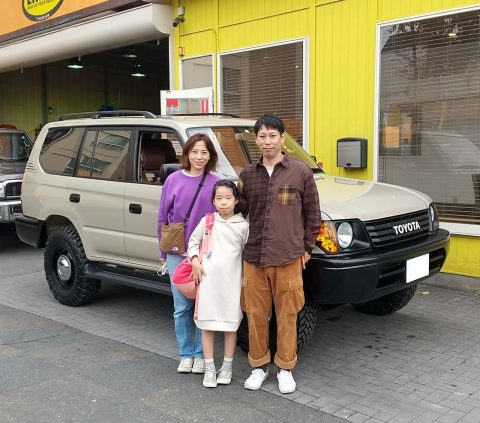 ランドクルーザープラド丸目フェイス換装ご納車のお客様 ランドクルーザープラド丸目フェイス換装ご納車のお客様