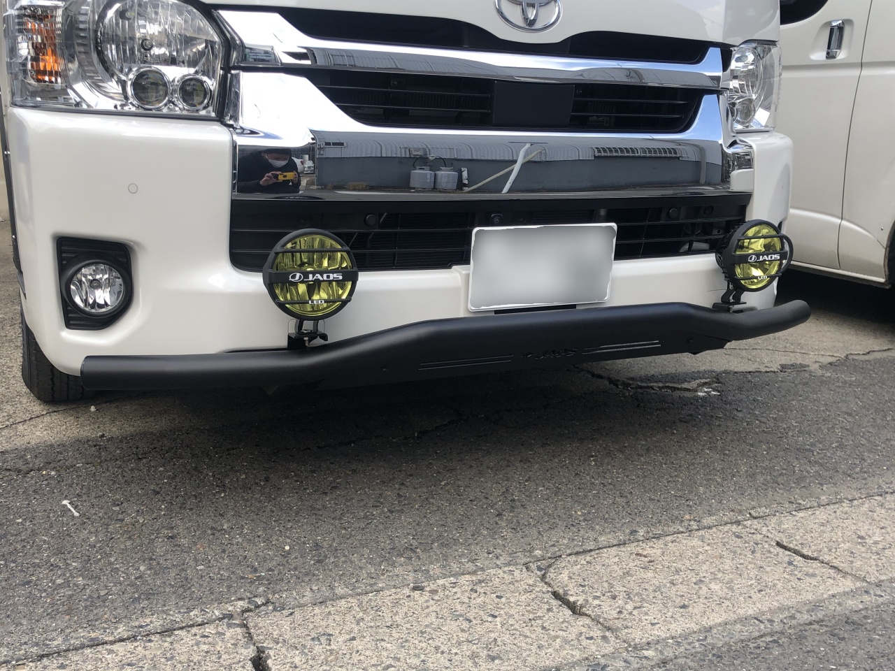 車検対応ハーネス同梱が嬉しい Jaos フロントスキッドバーとledフォグランプを新車ハイエースワゴンにインストール ハイエース好きなんだもん ハイエース専門店blog Flexdream Blog 車検対応ハーネス同梱が嬉しい Jaos フロントスキッドバーとledフォグランプを新車ハイエースワゴンにインストール ハイエース好きなんだもん ハイエース専門店blog Flexdream Blog