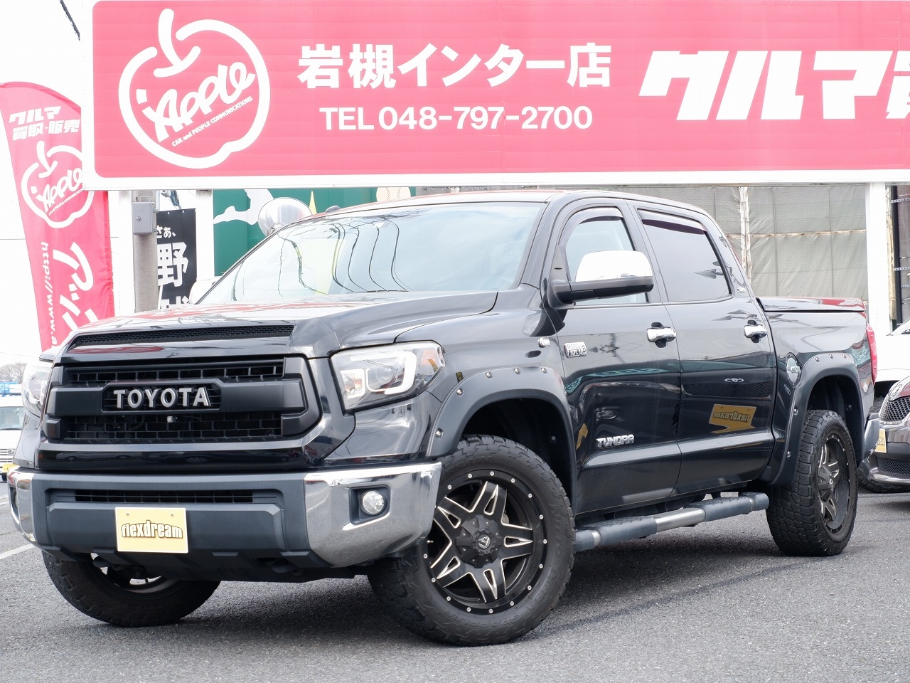 新車並行　２０１４年モデル　タンドラ　クルーマックス　ＳＲ５　４ＷＤ　ＢＷオーバーフェンダー　ＡＬＰＩＮＥ地デジナビ　ＡＬＰＩＮＥフリップダウンモニター