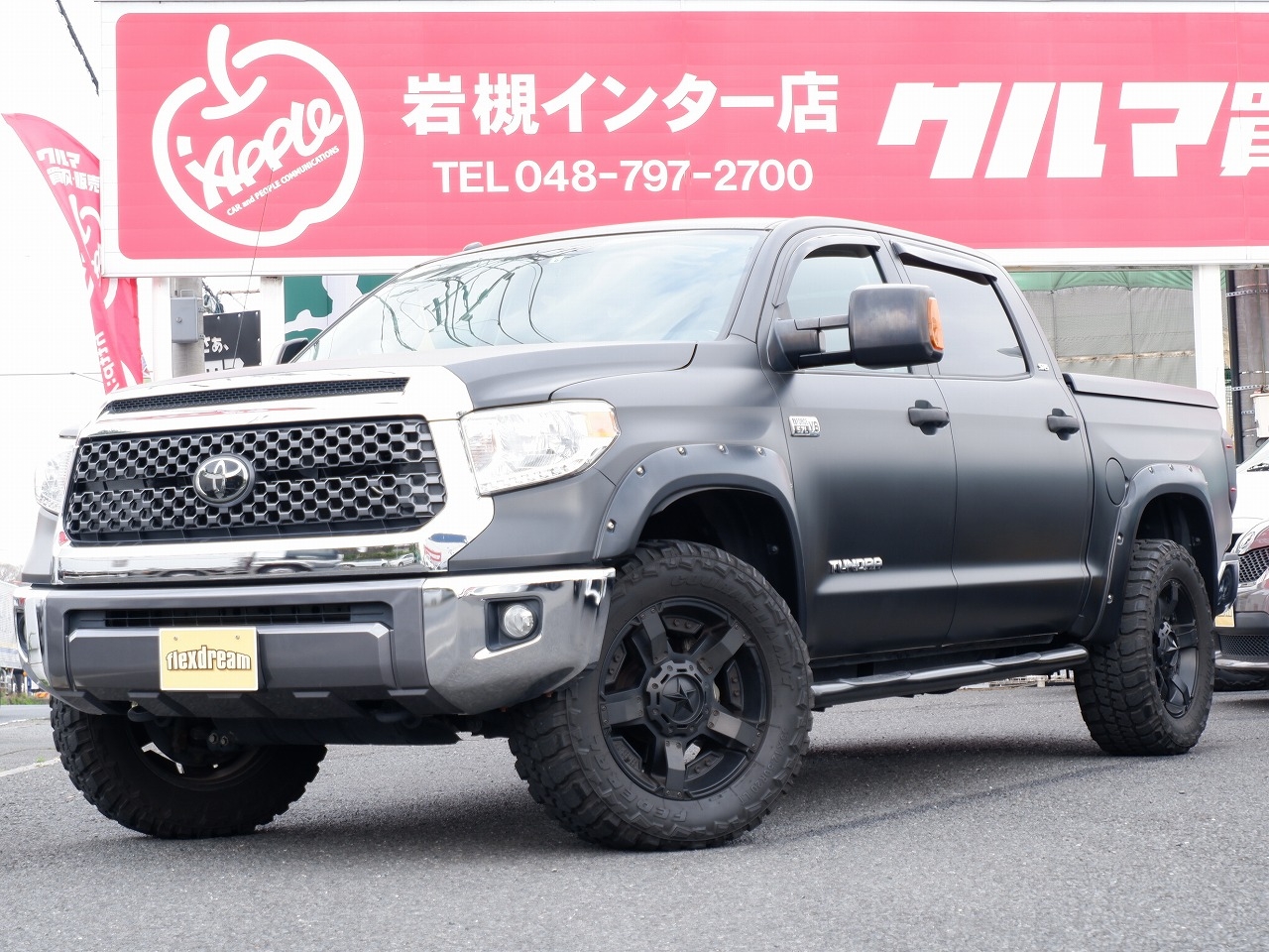 新車並行 タンドラ クルーマックス SR5 4WD リフトアップ ボディフルラッピング つや消しブラック 新車並行 タンドラ クルーマックス SR5 4WD リフトアップ ボディフルラッピング つや消しブラック