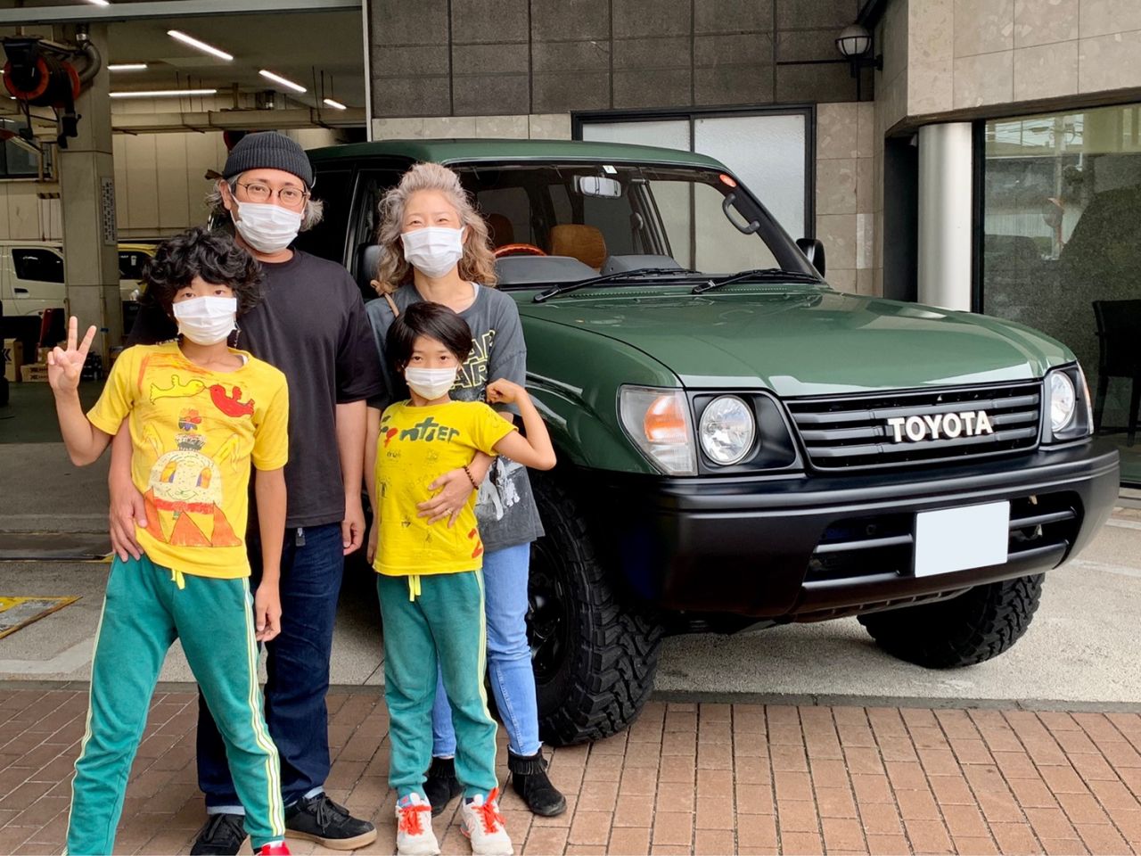 宮城県 様family こだわりカスタム ミリタリー クラシックスタイルのオシャレな９５プラドをご納車です ランクル専門店のキャンプ アウトドアビークル Flexdream Blog