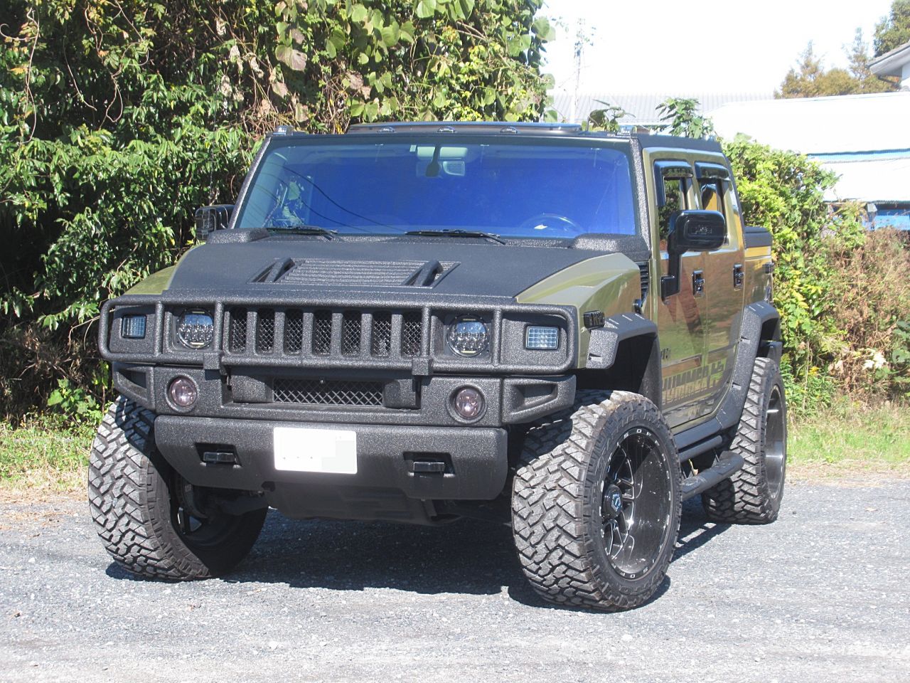 ハマーh2 Sut Line Xで軍用車のようなゴリゴリな一台の完成 Line X 自動車部門 公式ブログ Flexdream Blog