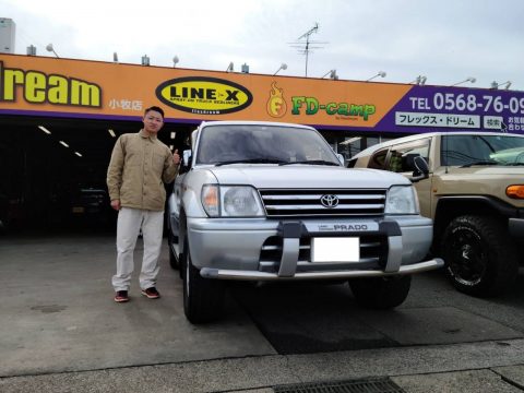 ご納車のお車をご紹介🎉 ランクル95プラド ノーマルコンディションな1台🎶