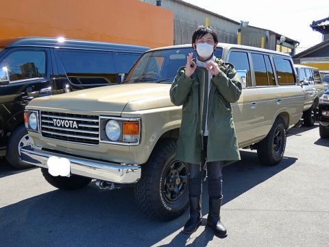 ランクル６０最終型「FJ62G」ご納車♪ベージュ丸目の人気スタイル！！