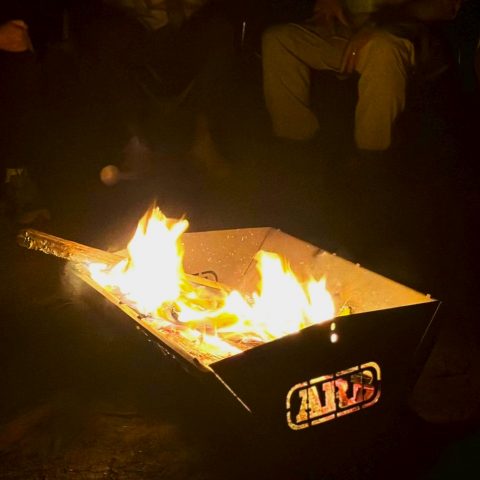 ホンゴル砂丘 夜景 キャンプ ARB ファイヤーピット 探検隊