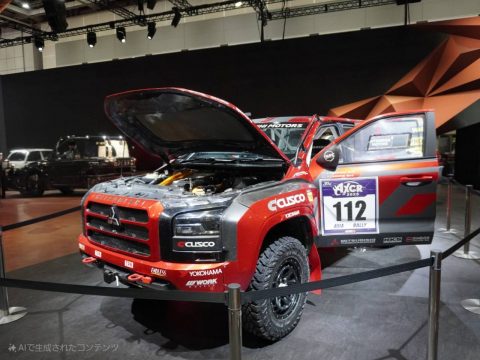 三菱 トライトン ラリーカー モビリティショー2025展示
